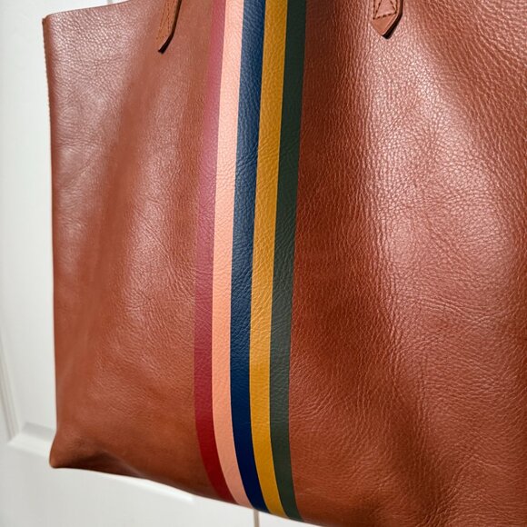 Madewell Transport Tote: Rainbow Stripe Edition - Picture 3 of 8